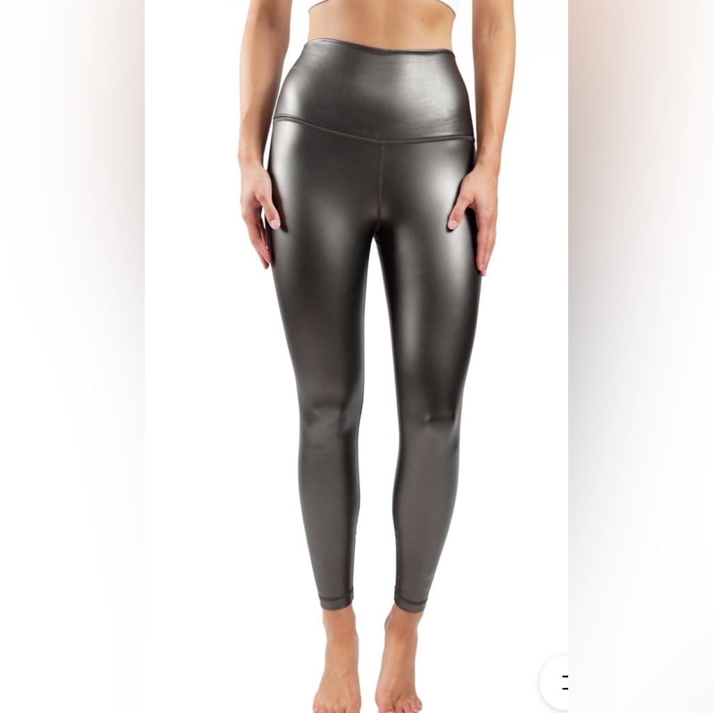 90 Degree By Reflex Leatherette Leggings Sz S Nwt